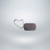 Dog Tag Anhänger - Aluminium - gebürstet - personalisierbar - 3x5 cm – Bild 3
