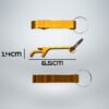 Flaschenöffner - Aluminium - farbig eloxiert - personalisierbar - 6,5x1,3 cm – Bild 7