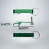 Flaschenöffner - Aluminium - farbig eloxiert - personalisierbar - 6,5x1,3 cm – Bild 6