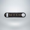 Flaschenöffner – Edelstahl – schwarz eloxiert – personalisierbar – 17,8×4 cm – Bild 2